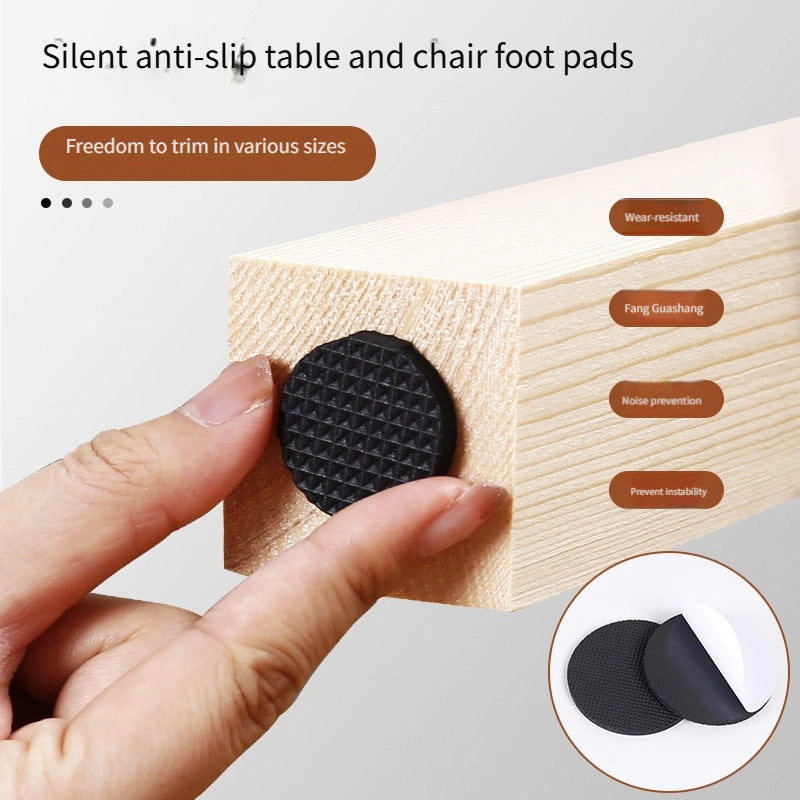 Self-Adhesive Felt Chair Mats for Hardwood Floors Scratch-Resistant Furniture Pads