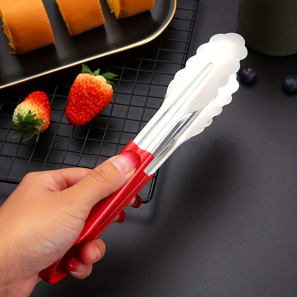 Stainless Steel Kitchen Tongs for BBQ and Serving Non-Slip Multi-Functional