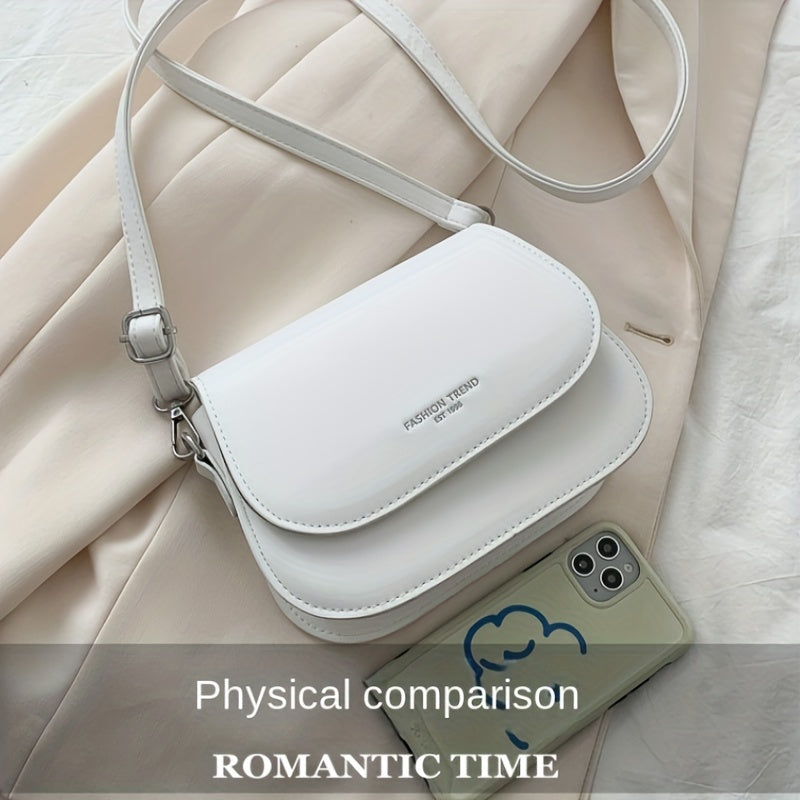 Yangi zamonaviy bir rangli ayollar uchun kesim sumka, oddiy va modali yelka saddl sumkasi.