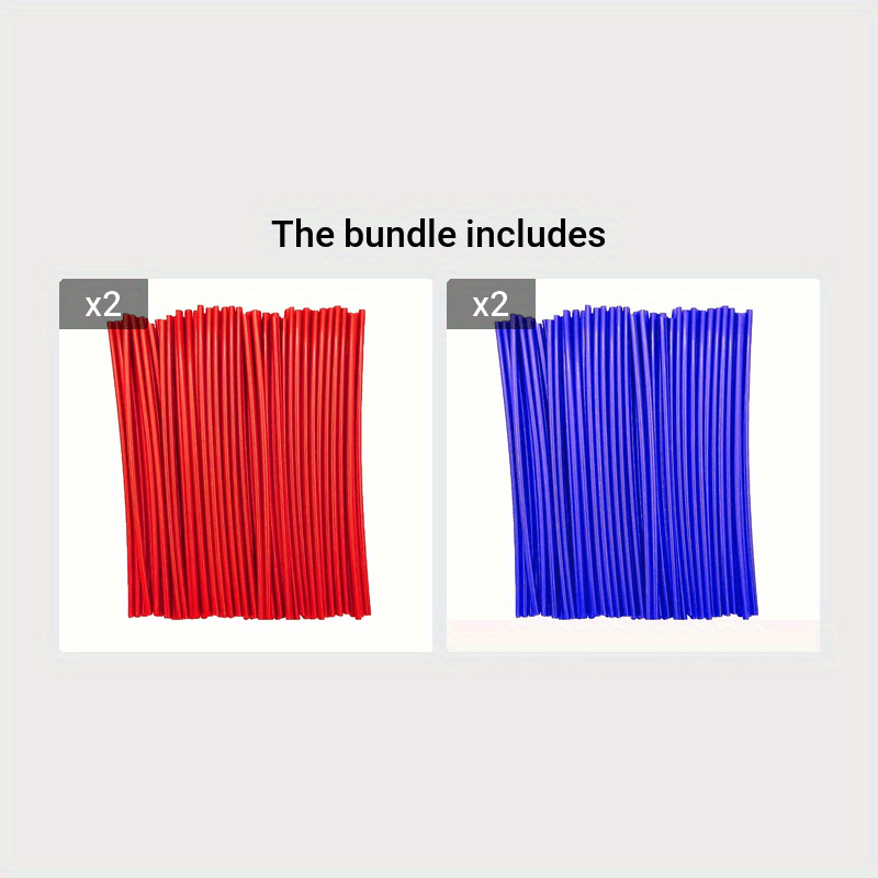 Набор кожухов для спиц обода мотоциклетного колеса, 36 шт., длина 17,02 см, для грязевых эндуро и пите