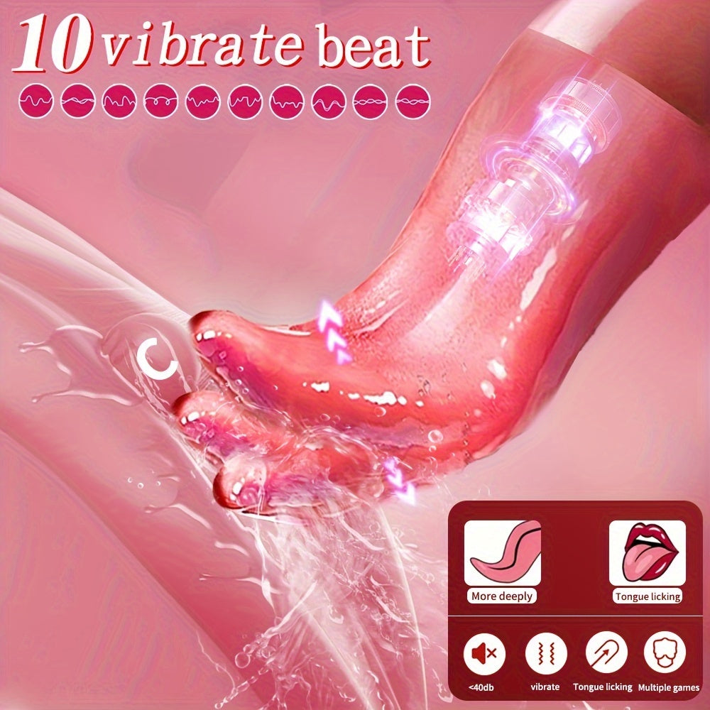 Female Soft Silicone G-Spot Clitoral Stimulator With 10 Frequency Settings