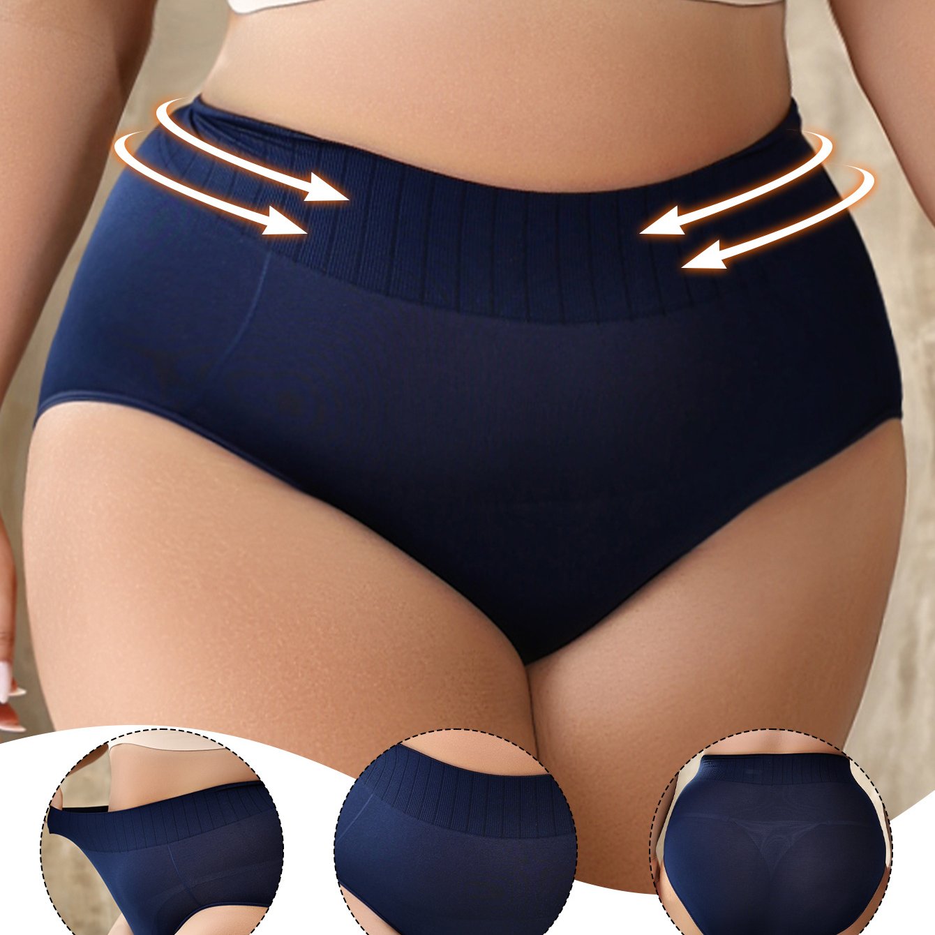 Women's Seamless Breathable High-Waisted Tummy Control Workout Shorts