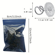 Clear Twist Pins for Upholstery and Home Use, Transparent Head, 50 Pack