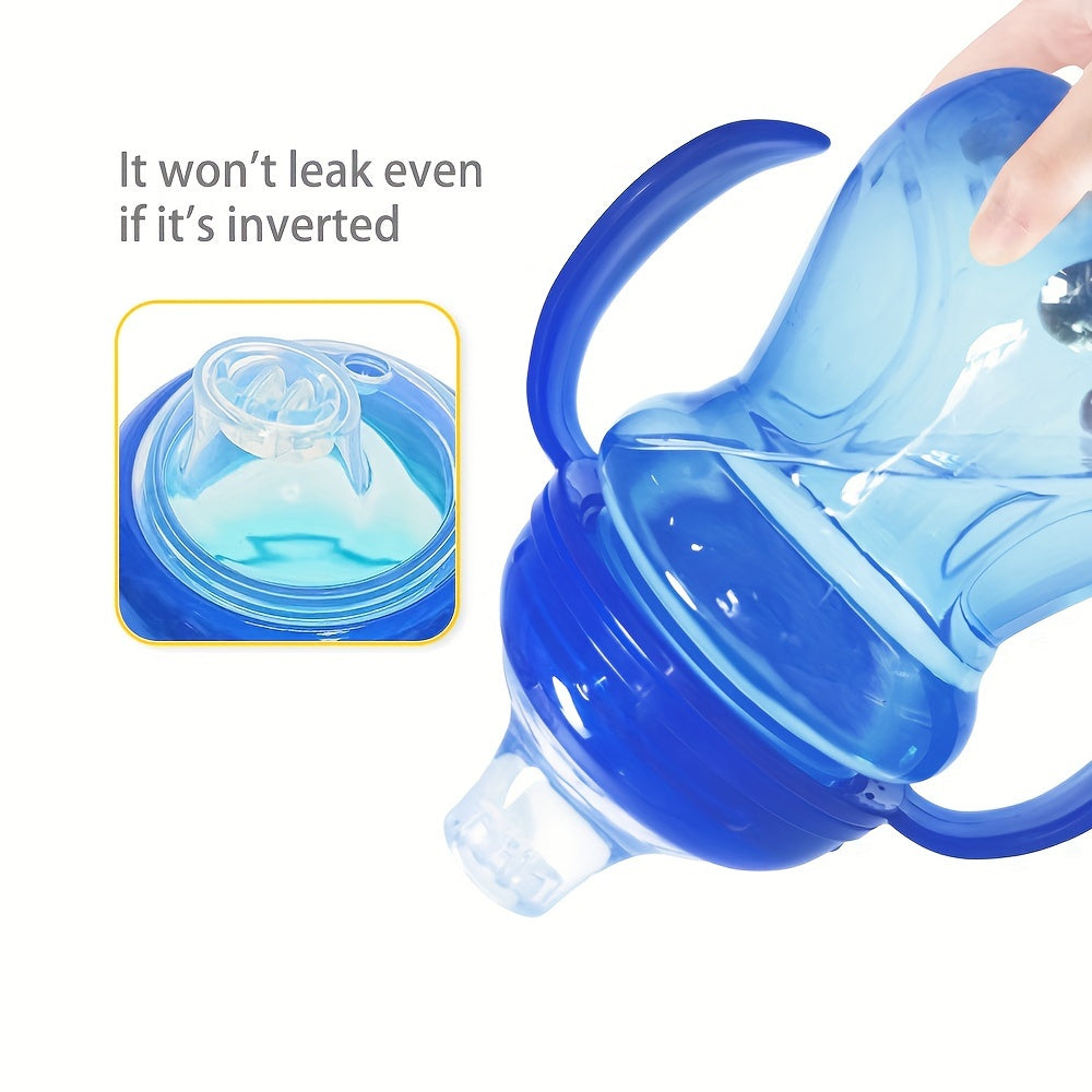 Kids' Sippy Cup 270ml BPA-Free Leakproof Non-Slip for Toddlers 3+ in Blue Pink Green