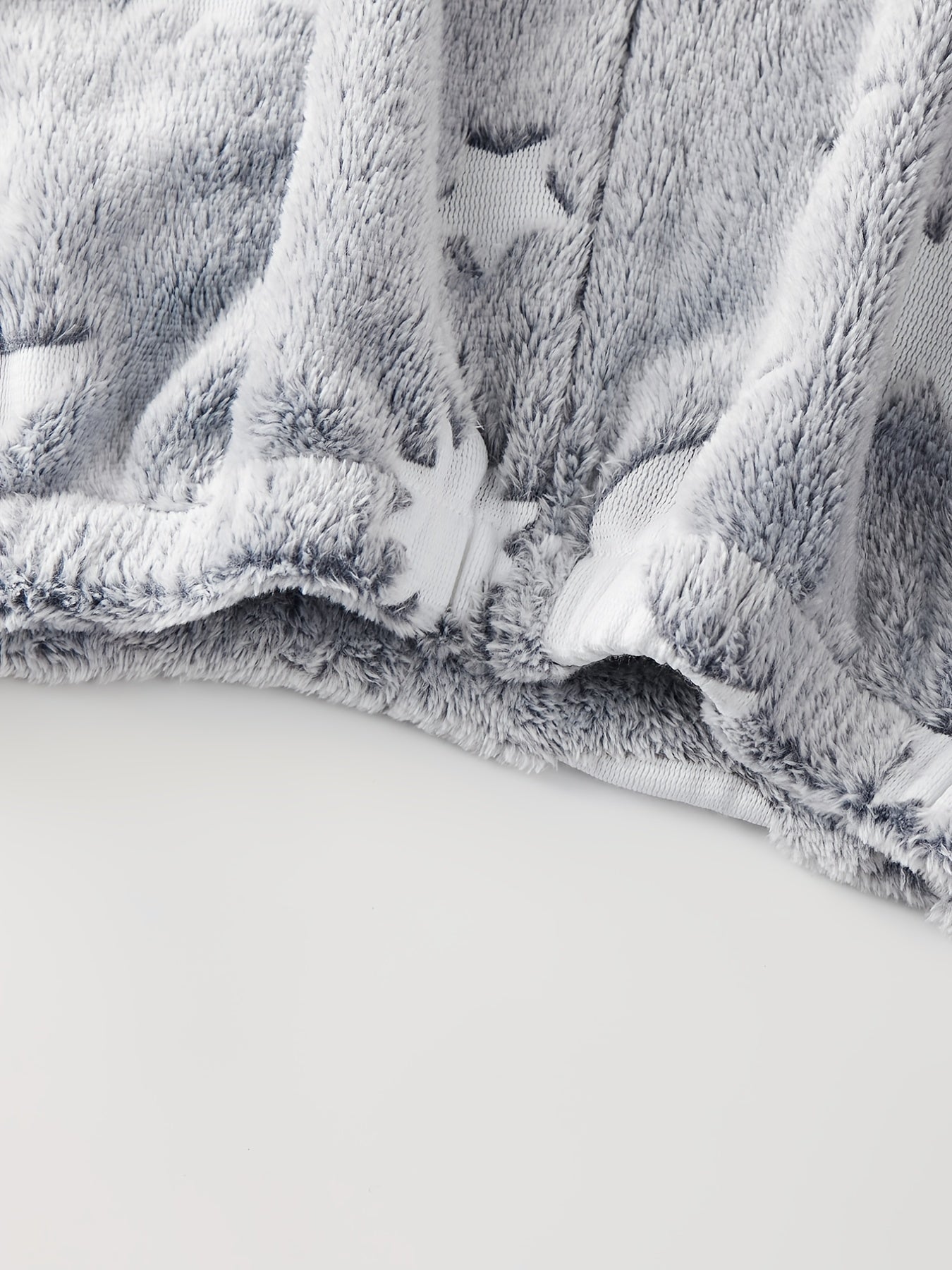 Adult Galaxy Star Print Luminous Flannel Pajama Set with Pants