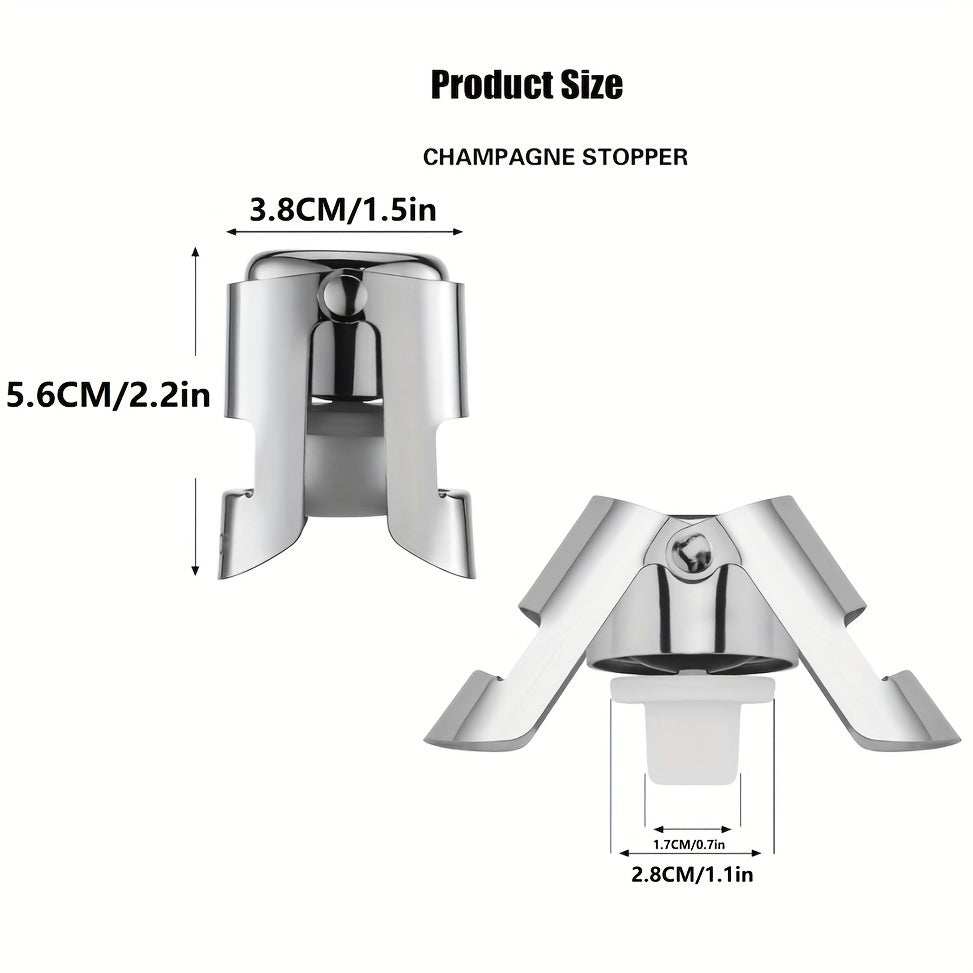 Food-Grade Silicone Champagne Preserver Keeps Sparkling Wine Fresh and Prevents Leakage
