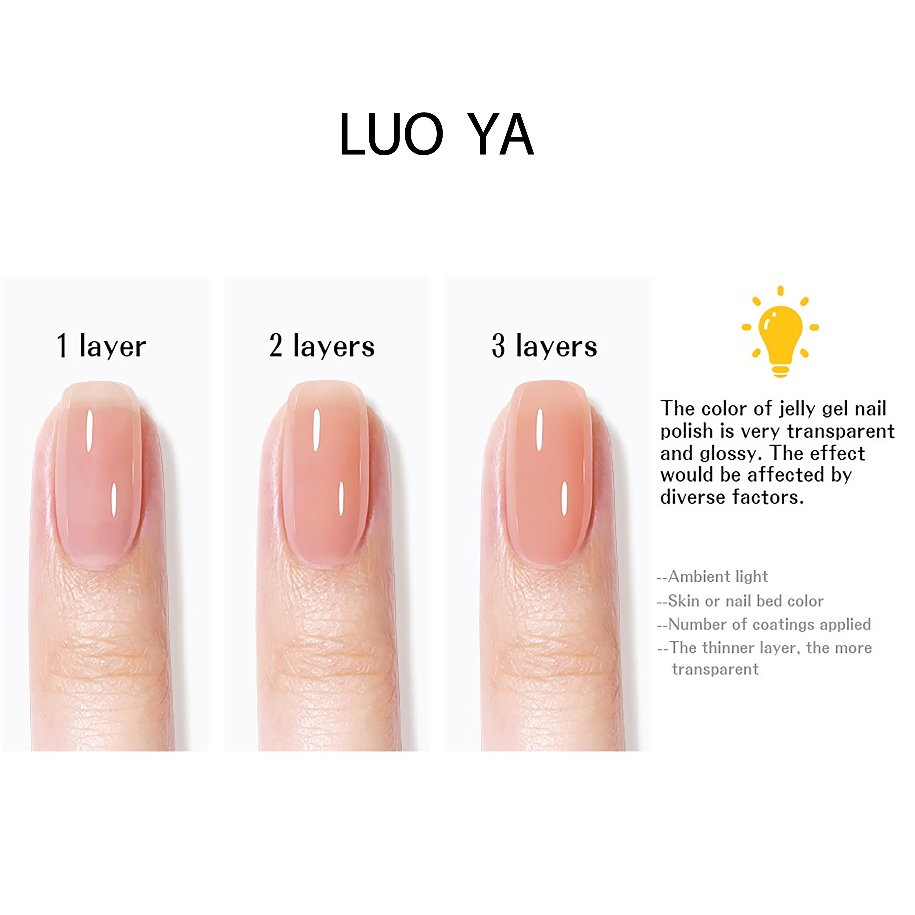 Gel Nail Polish 15ml Solid Gel Soak Off for Nails Spring Summer Pink Purple Green