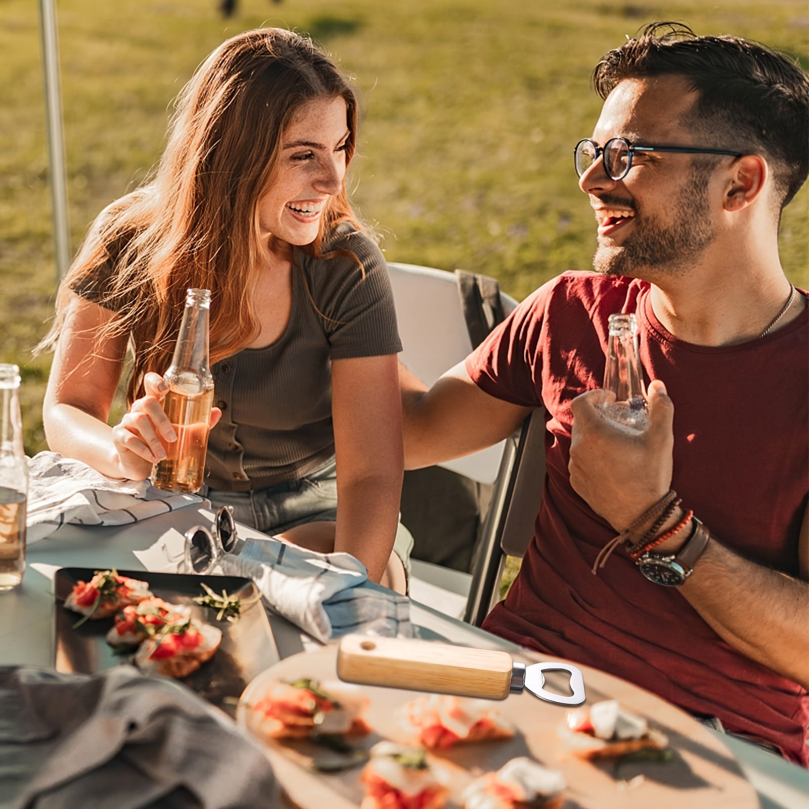 Personalized Wooden Bottle Opener for Holidays and Occasions Gift for Men