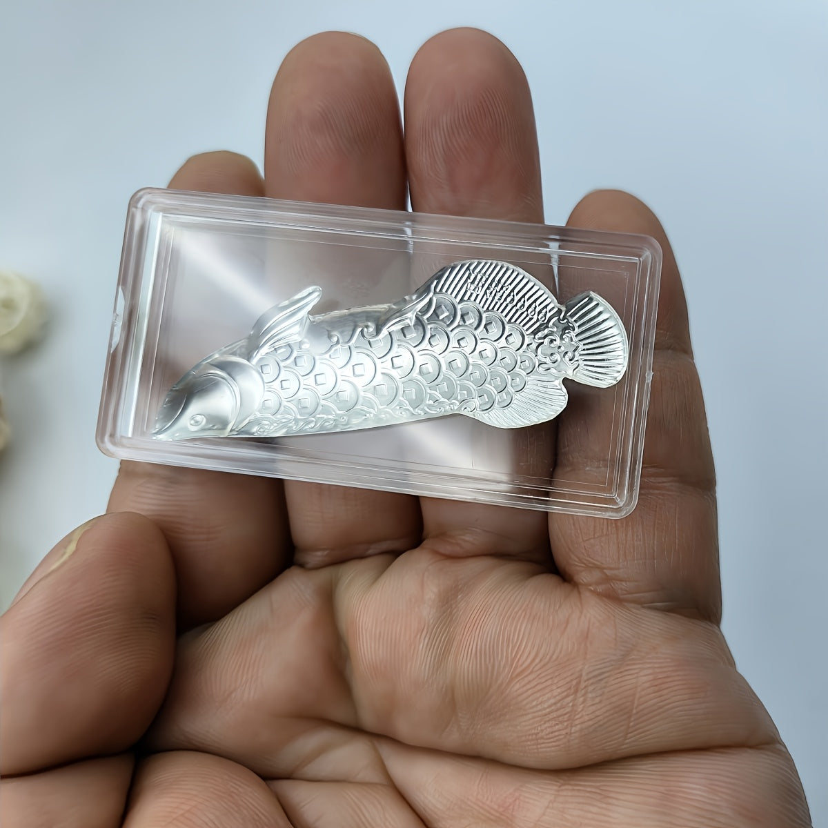 Silvery Tea Ceremony Accessories Dragon Fish Tea Pet Leaf for Water Softening