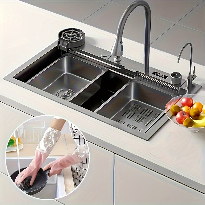 Guantes para limpieza del hogar y cocina, de PVC sin plomo, de manga larga, ambidextros