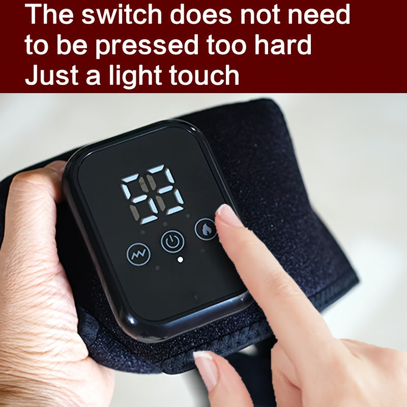 USB Rechargeable Knee Pad Massager with Heat Relax and Full Body Support