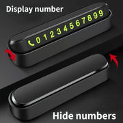 Plastic Car Parking Phone Plate Durable Temporary Parking Number Plate Auto Accessory