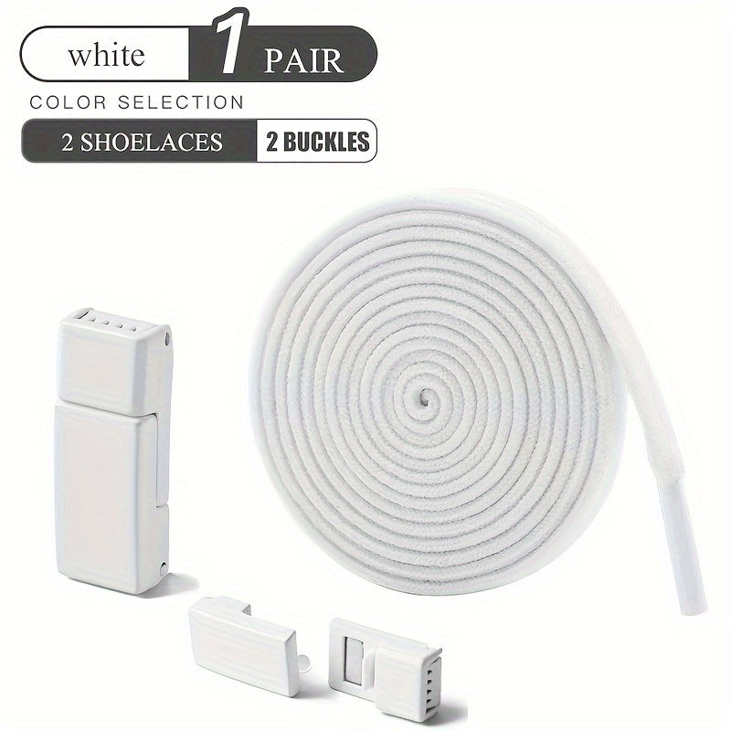 Magnetic No-Tie Elastic Shoelaces for Sneakers and Boots, Easy to Use