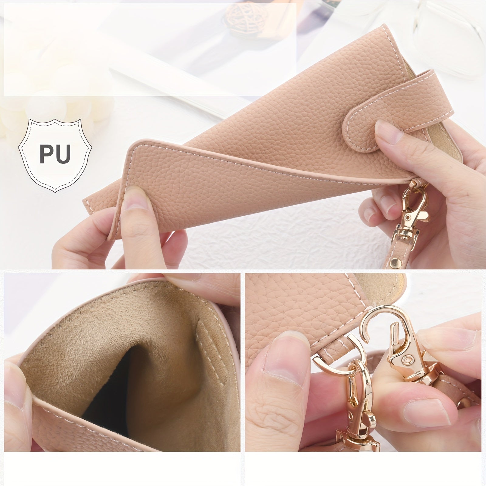 "To'rtburchakli ko'zoynak qutisi, toshli mikrofibra charmidan tayyorlangan - ko'zoynaklaringizni saqlash va sayohat qilish uchun mukammal. Yuqori sifatli ultra-fibra charmidan tayyorlangan."