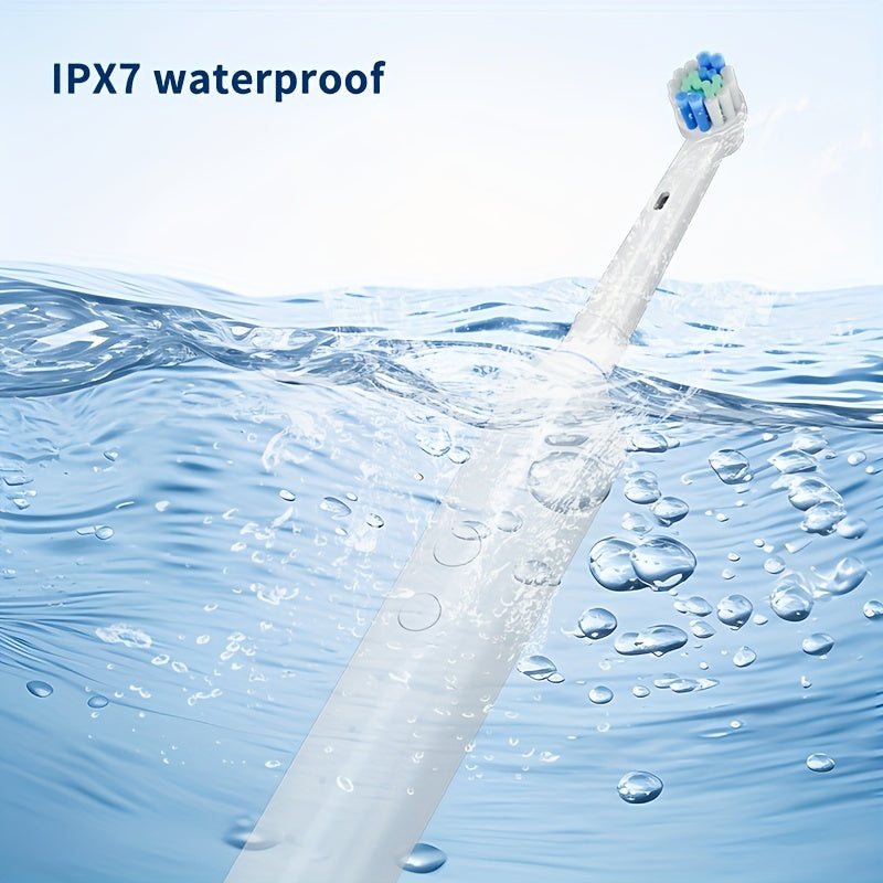 Kattalar uchun Elektr tish cho'tkasi, 8 ta cho'tka boshli va taymer bilan chuqur tozalash