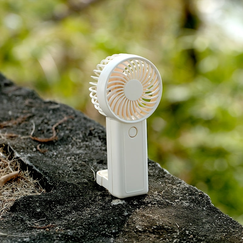 Portable Fan with 3-Speed USB Rechargeable Lithium Battery for Office Travel Outdoor