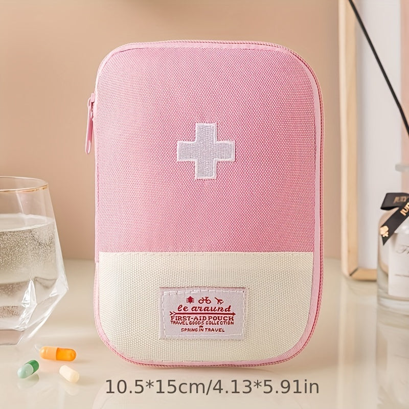 Unisex Compact Travel Medicine Organizer Odorless Portable First Aid Kit