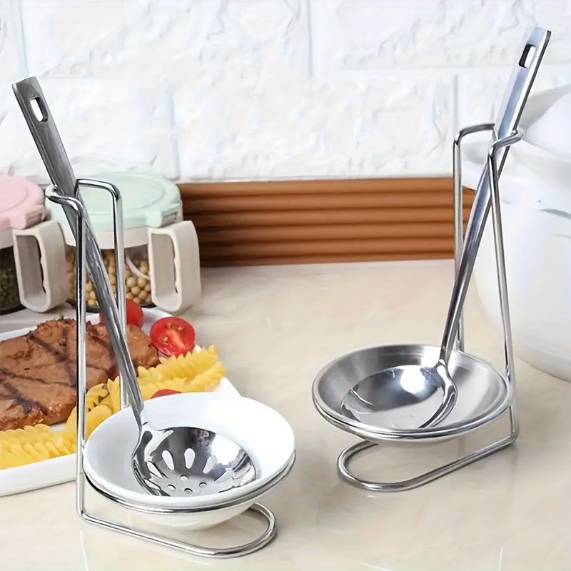 Stainless Steel Kitchen Organizer Set with Vertical Spoon and Bowl Holders
