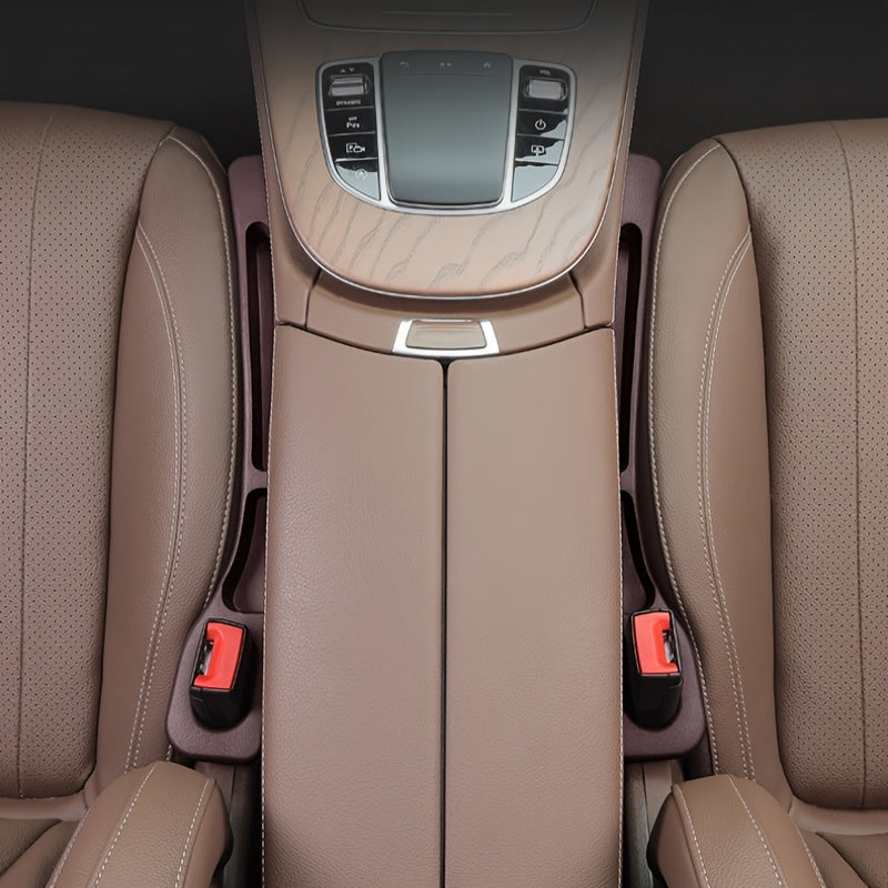 Organizador rellenador de huecos para asiento de coche con ranuras para teléfono y llaves, impermeable, flexible, de ajuste universal