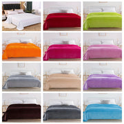 Manta de felpa de color sólido para todas las estaciones, de poliéster tejido, para cama