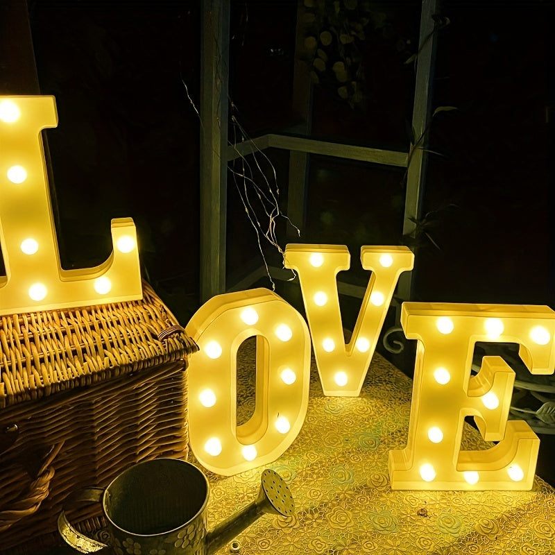 LED Alphabet Letter Lights for Home Decor Wedding Birthday Christmas Party