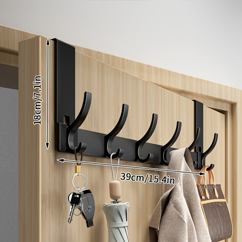 Over-the-Door Wall Hook for Clothes and Hats Made of Space Aluminum
