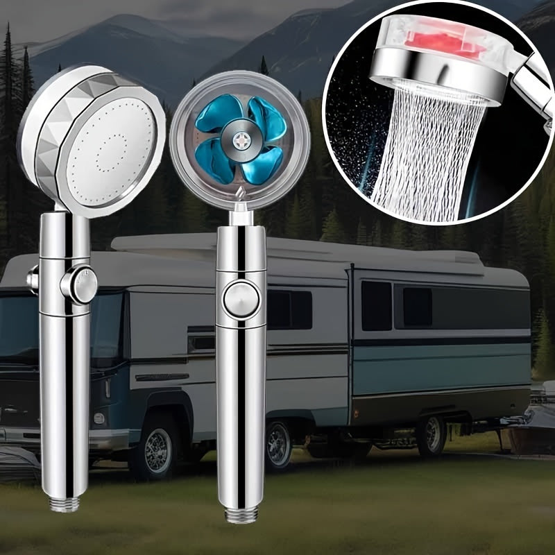 High Pressure Turbo Shower Head with Water Saving Filter for Bathroom and RV