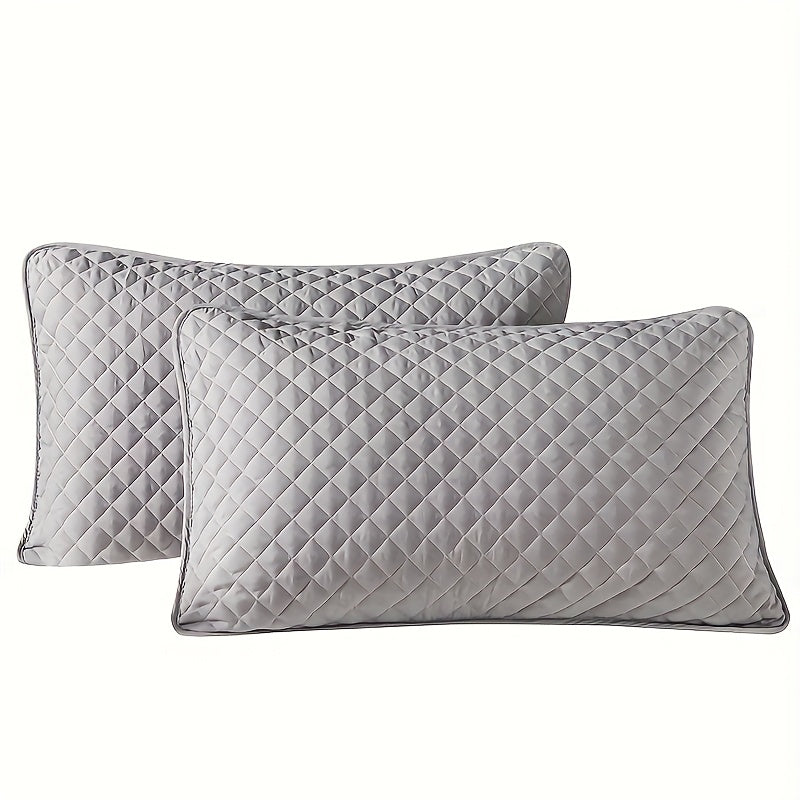Lightweight Quilted Pillow Protector for All Seasons Latex Pillow Cover