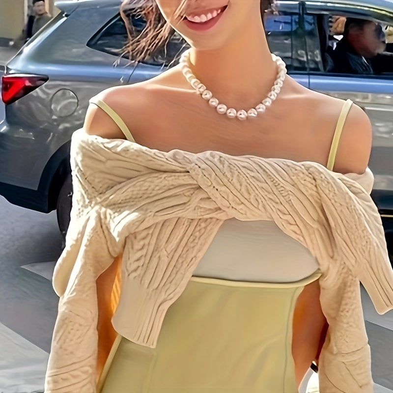 Freshwater Pearl Necklace for Women Elegant Jewelry Gift for Valentine Day