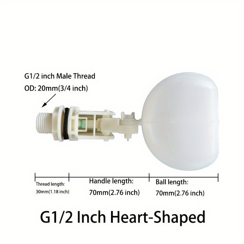 Válvula de flotador de plástico para bebederos de ganado, estanques y acuarios