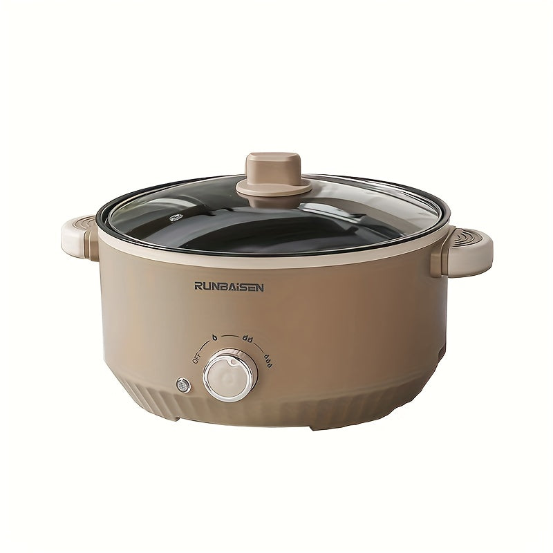 Электрический горячий горшок с большой емкостью и многофункциональным управлением, видимый таймер для домашнего ресторана