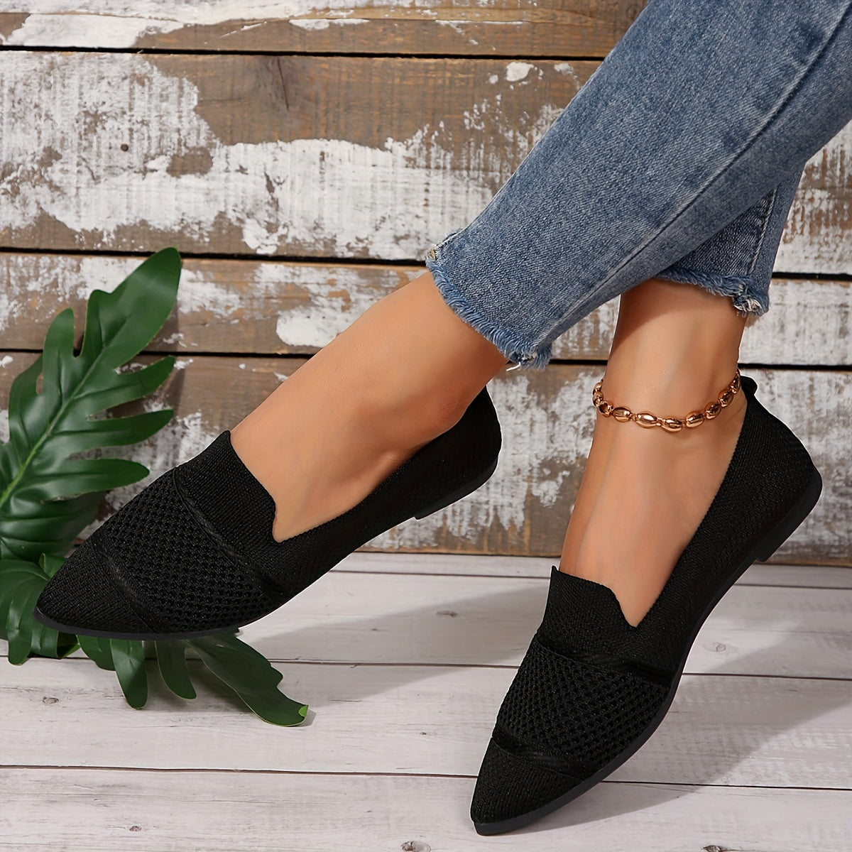 Women Breathable Flat Shoes Leather Comfortable Summer Shoes