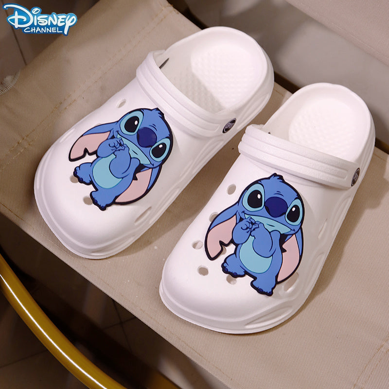 Women Breathable White Slippers Casual Slip-On Sandals with Hole Pattern