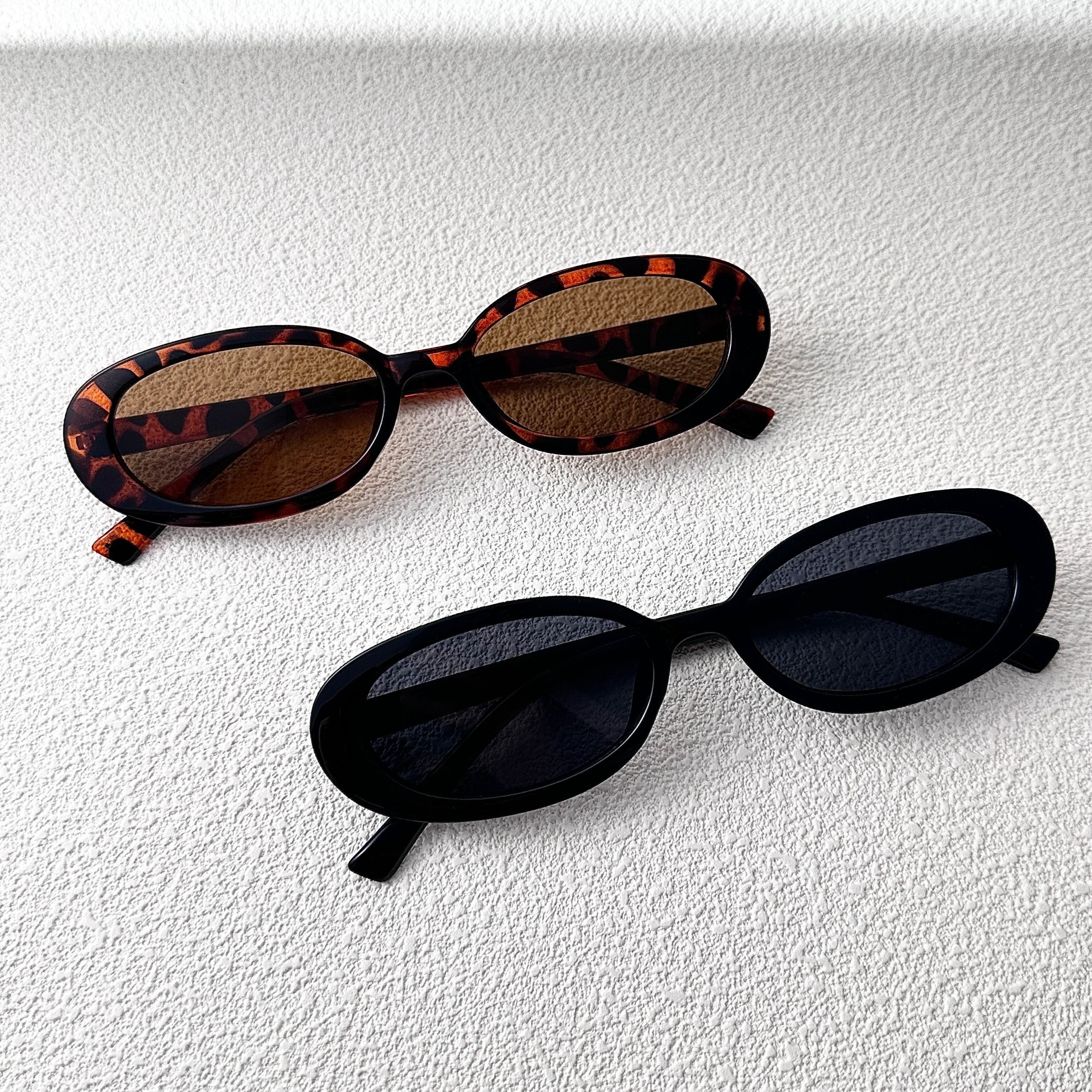 Gafas ovaladas para mujer con montura y lentes de PC para actividades al aire libre y celebraciones