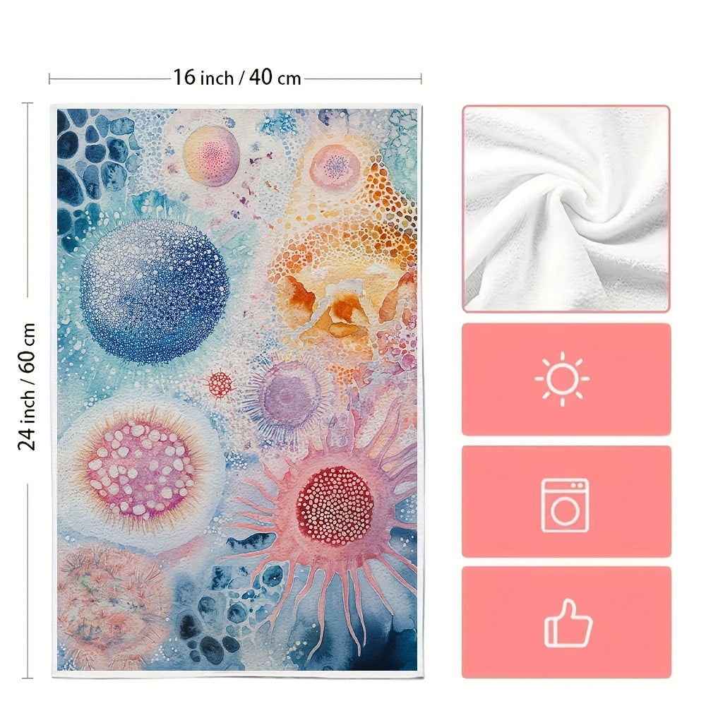 Toallas de cocina ultra suaves con diseño de vida marina 40x60cm, toallas absorbentes para platos y manos
