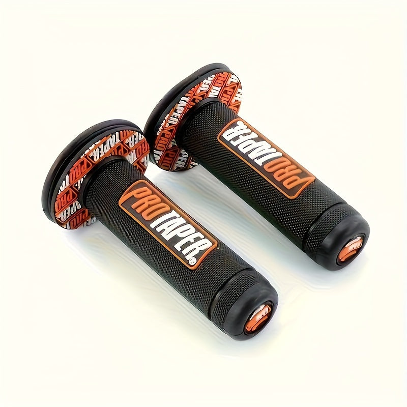 Motorcycle Handlebar Grips Durable Rubber Off-Road Bike Throttle Covers