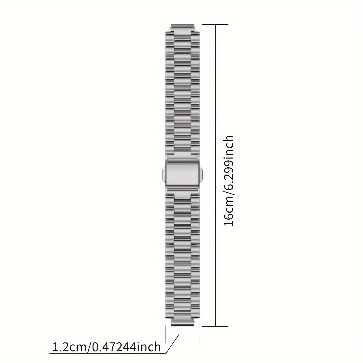 Stainless Steel Mesh Smartwatch Strap Compatible with Xiaomi Mi Band 8 and Earlier Generations