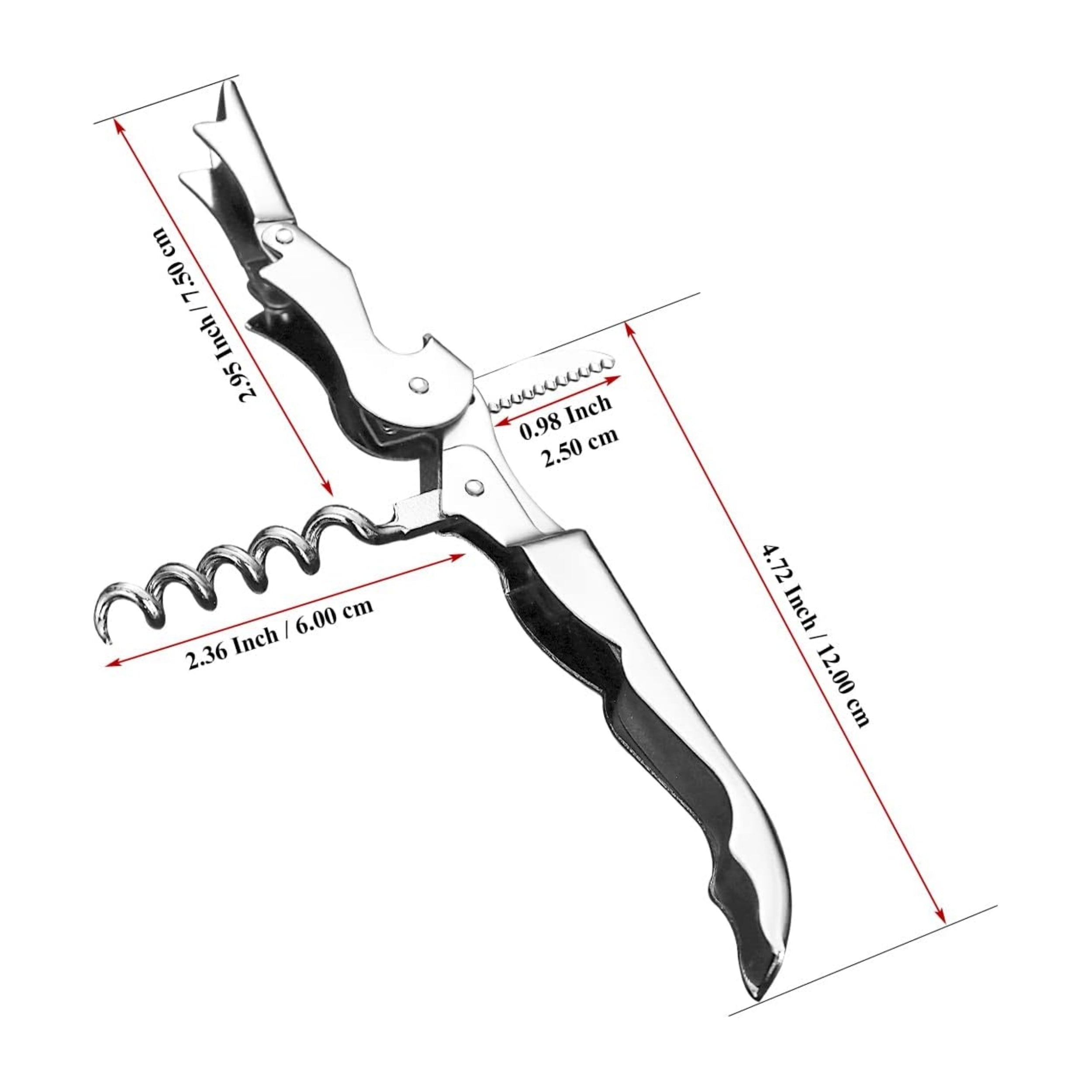 Naychali po'latdan yasalgan qopqoq ochuvchi - Barlar, restoranlar va uyda foydalanish uchun ikki qovurg'a bilan klassik vino ochuvchi. Kumush, oltin, pushti oltin ranglarda mavjud.