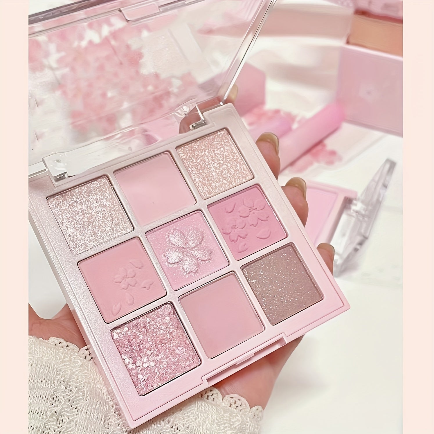 9-Color Chocolate Brown Eyeshadow Palette Natural Matte Shimmer Glitter Waterproof Long-Lasting Makeup Kit