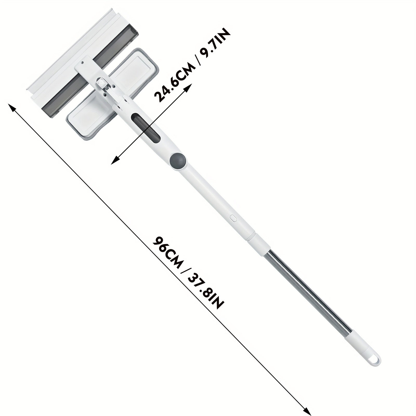 3-in-1 shisha tozalash to'plami, teleskopik tayoq, purkash, spreyi va yig'ish tanki bilan