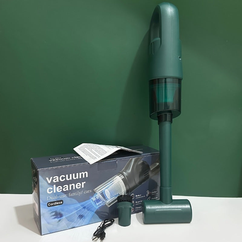 USB zaryadlanadigan qo'l vakuumi, uy va avtomobil uchun kuchli so'rish bilan.