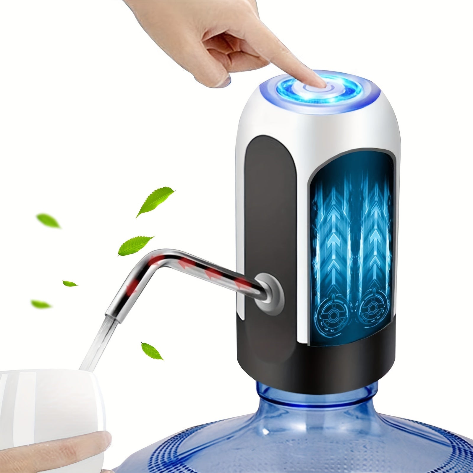 Electric Water Dispenser for 11.36-18.93 L Bottles USB Rechargeable Portable Camping Pump