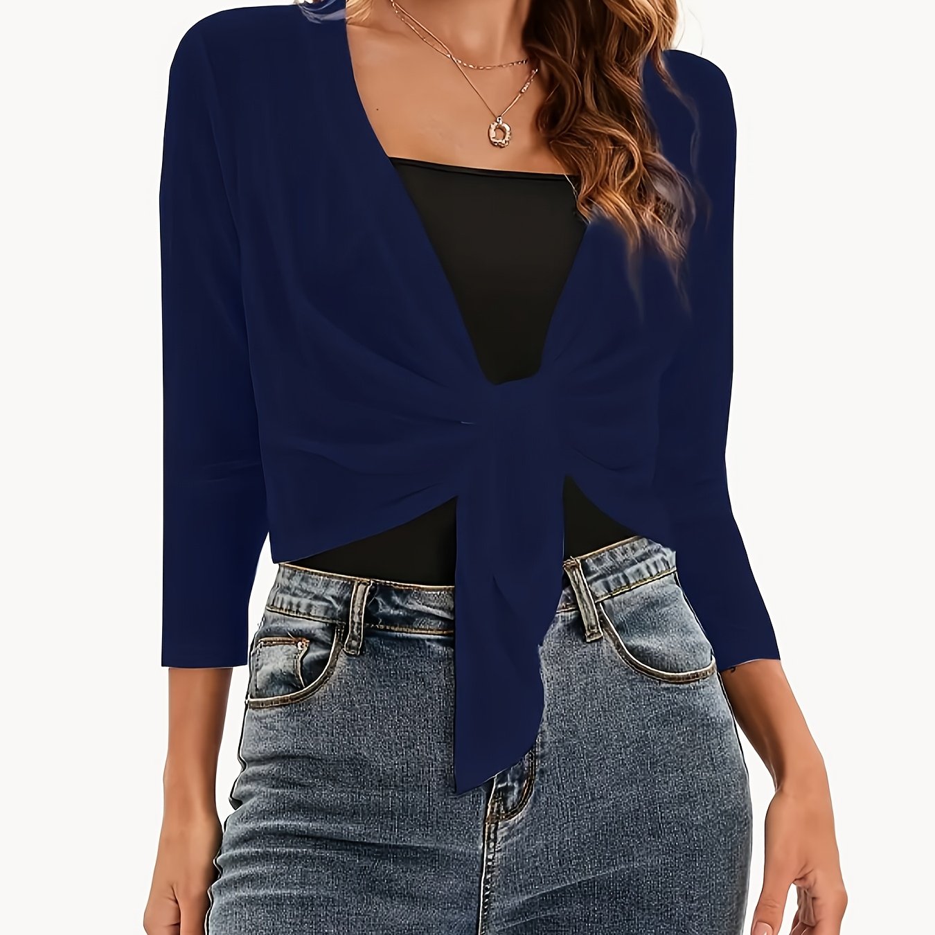 Women's Polyester Shawl Cardigan Open Front Breathable Lightweight Sun Protection