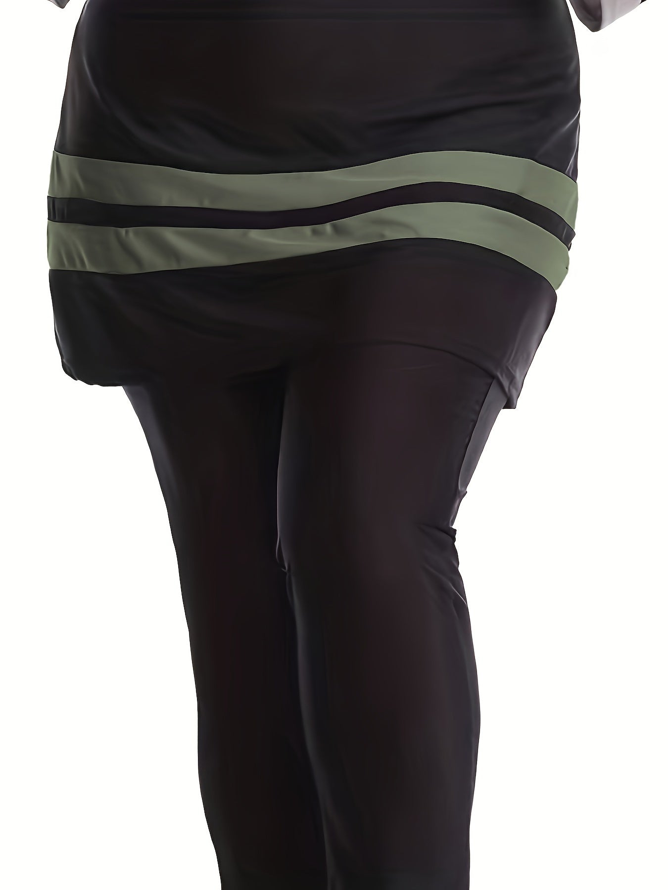 Скромный женский купальник с защитой от солнца, топ и штаны с длинным рукавом, полоски, полиэстер, эластан