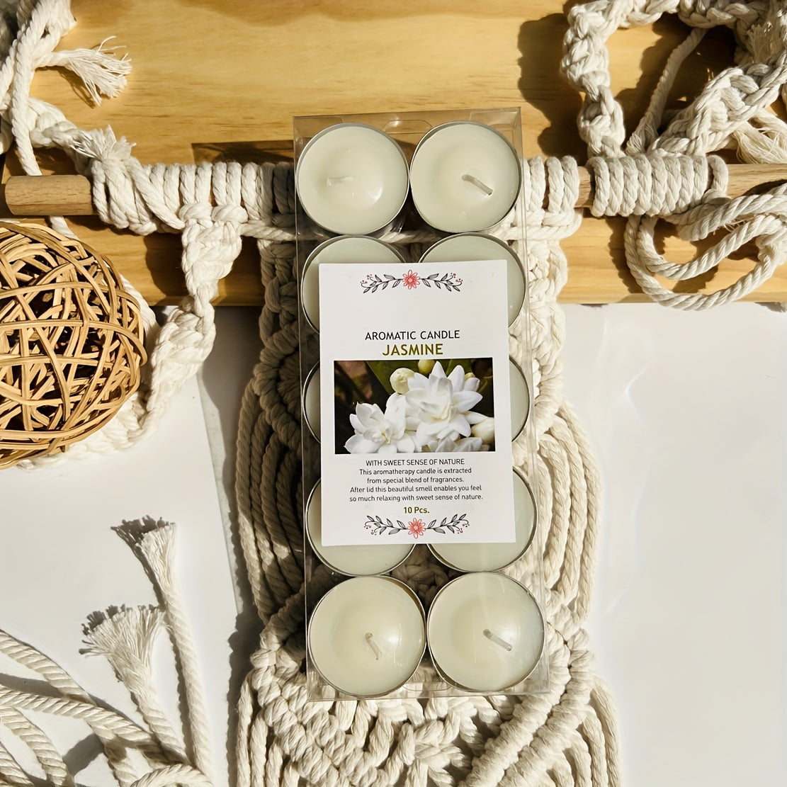 Набор из 10 сильно ароматизированных чайных свечей, идеально подходящих для домашнего декора, свадеб, вечеринок, праздников, спа и ароматерапии.