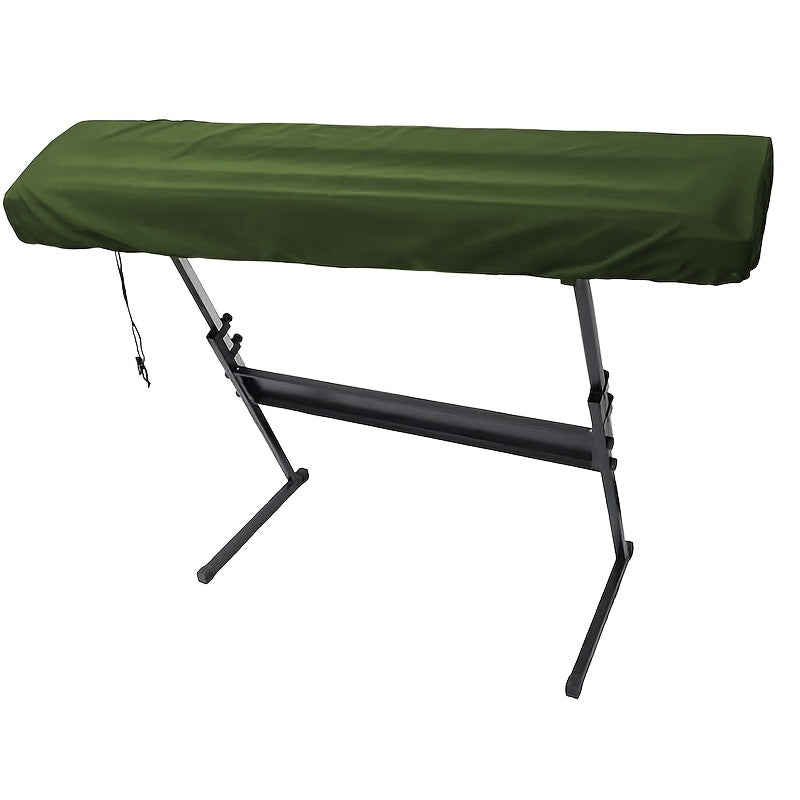 Black Stretchable Keyboard Dust Cover for 61/88 Key Digital Pianos Polyester