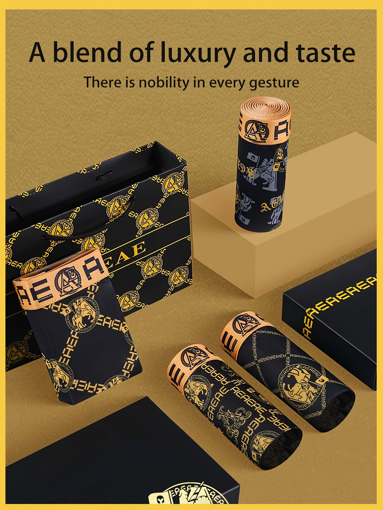 Men's Boxer Briefs Set of 4 Breathable Stretch Polyester for Sports and Daily Wear