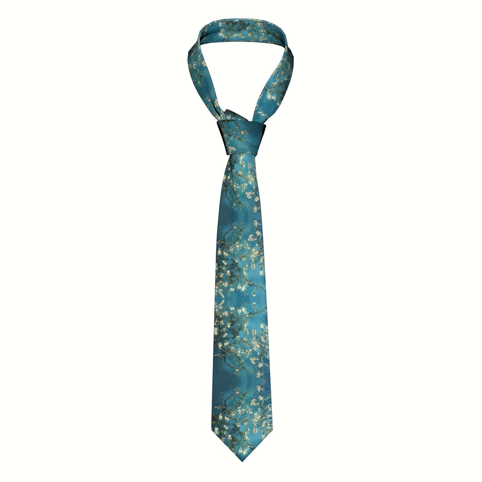Men's Starry Night Oil Painting Tie Polyester Business Dress Tie