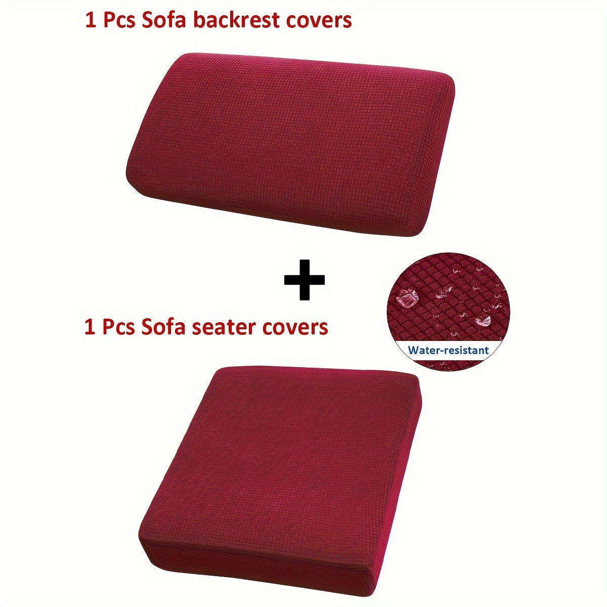 Waterproof Corn Grain Material Sofa Cushion Covers Set of 2 or 6 Protect Furniture Home Decor