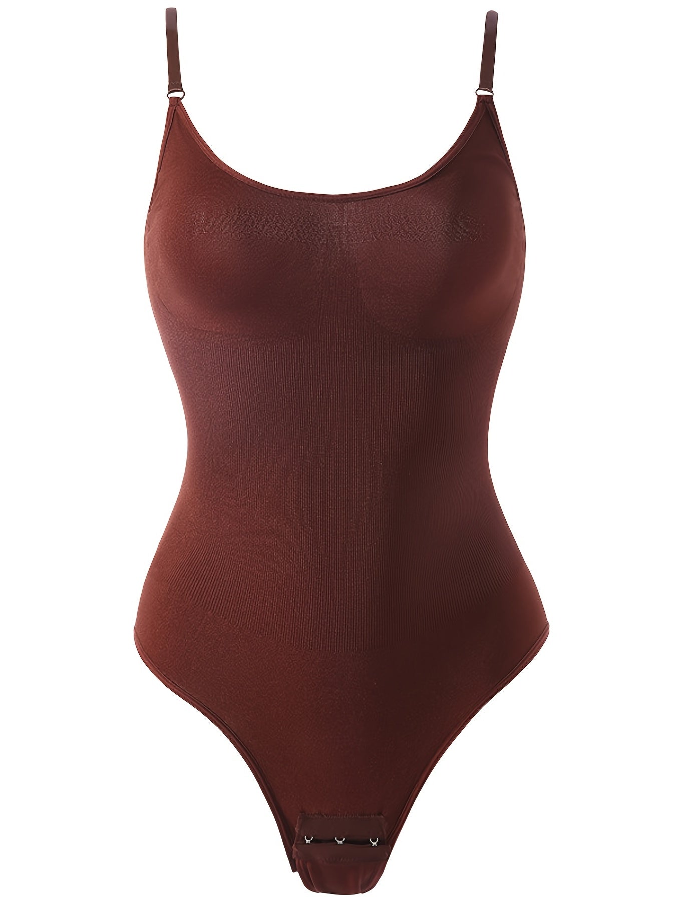 Women's Brown Slimming Body Shaper Jumpsuit Tummy Control Hip Lifter XS-XXL Nylon Blend